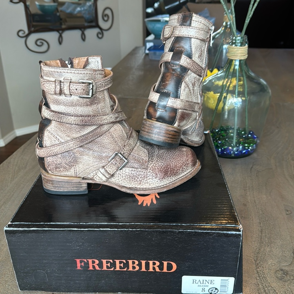 Freebird Raine Boots, Color: Blush, Size 8